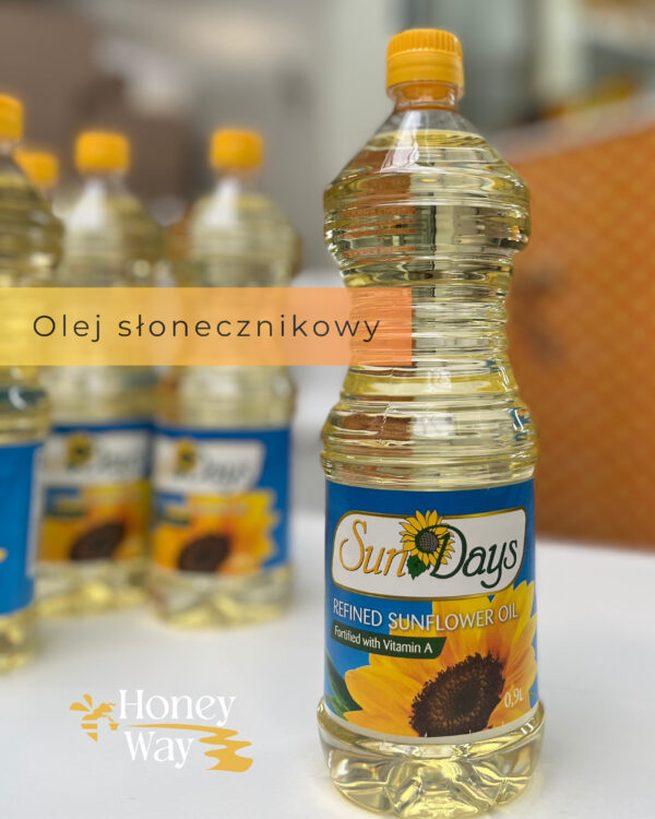 Sun Days Rafinowany Olej Słonecznikowy - Pojemność opakowania 0,9 L