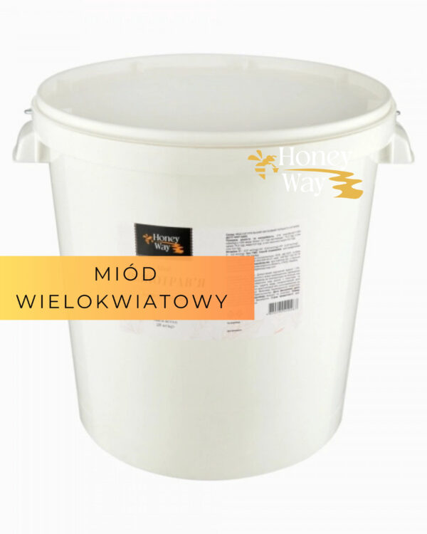 Miód pszczeli nektarowy wielokwiatowy - 28 kg