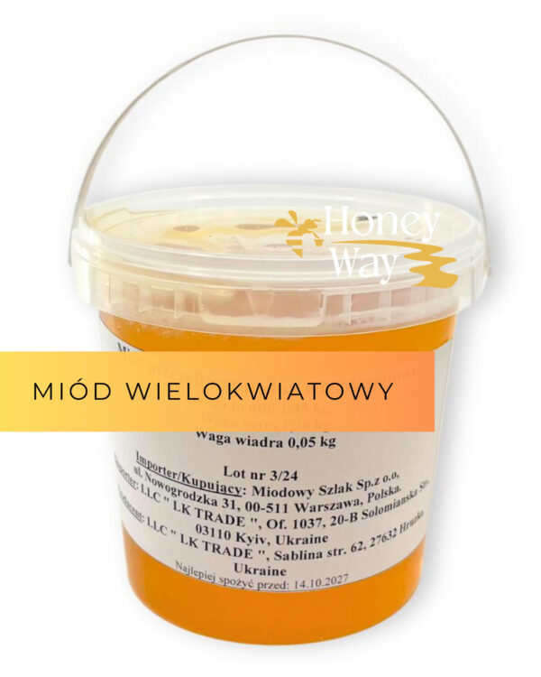 Miód pszczeli nektarowy wielokwiatowy - opakowanie 1300 g