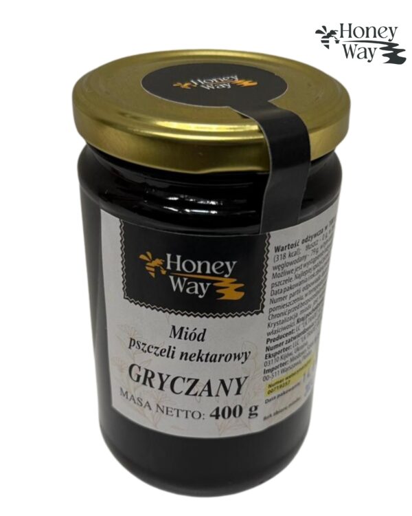 Miód gryczany pszczeli nektarowy naturalny słoik 400g